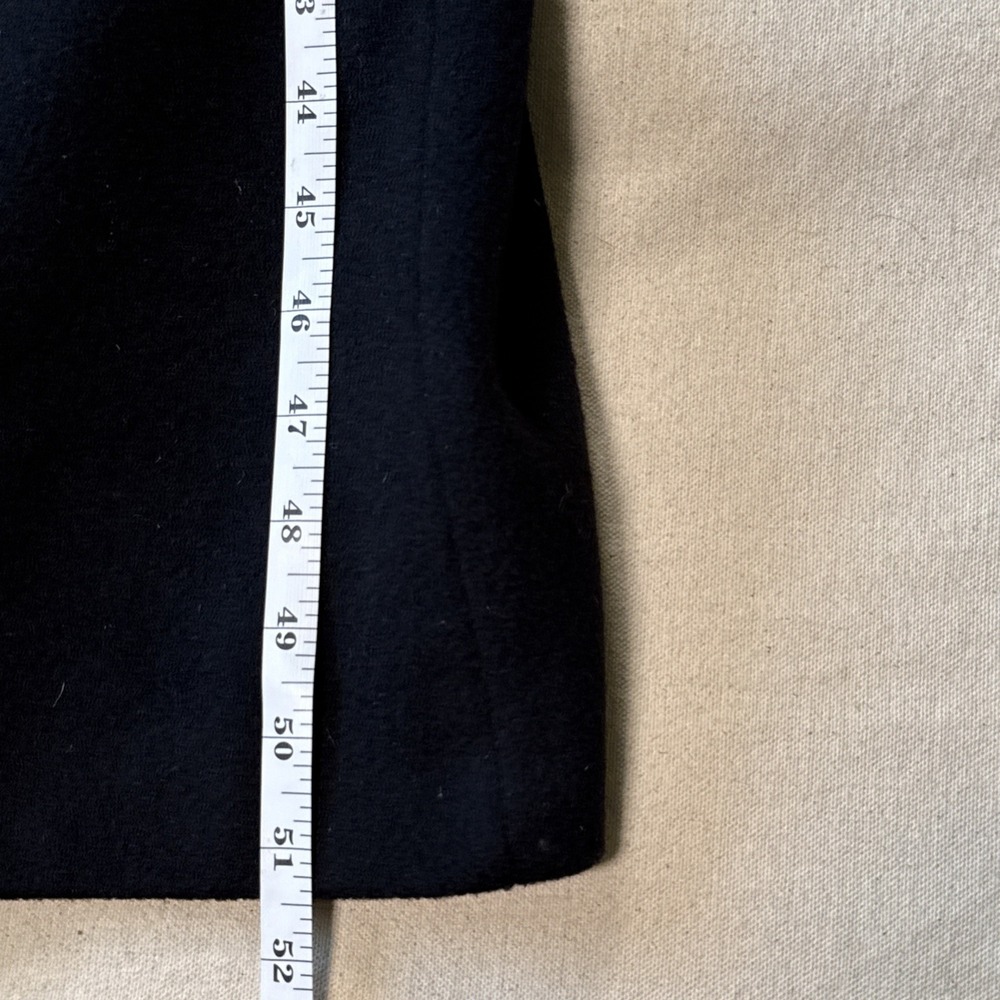 Burberry London Asymmetrical Wool Maxi Trench Coat 100% Cashmere Sz US 12 Flaws - Picture 8 of 16